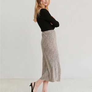 Jenni Kayne Leopard Slip Skirt M